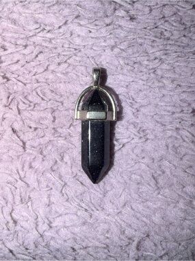 Black Goldstone Pendant